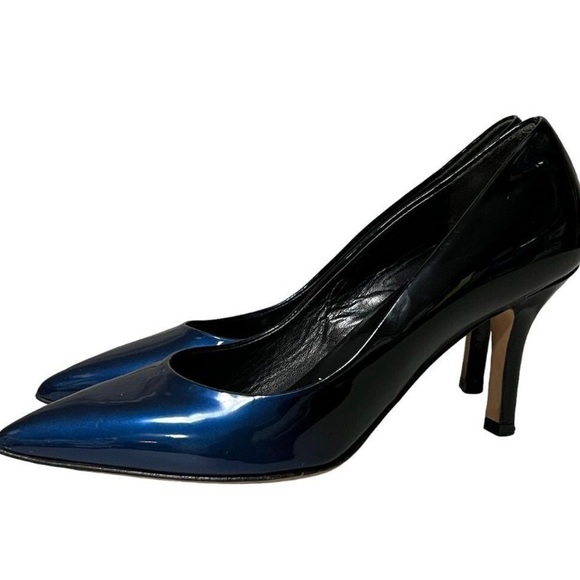 ARNOLD Churgin Handmade Ombre Leather Patent Pointed Toe Heels. Fits about 8.5 - Picture 3 of 6